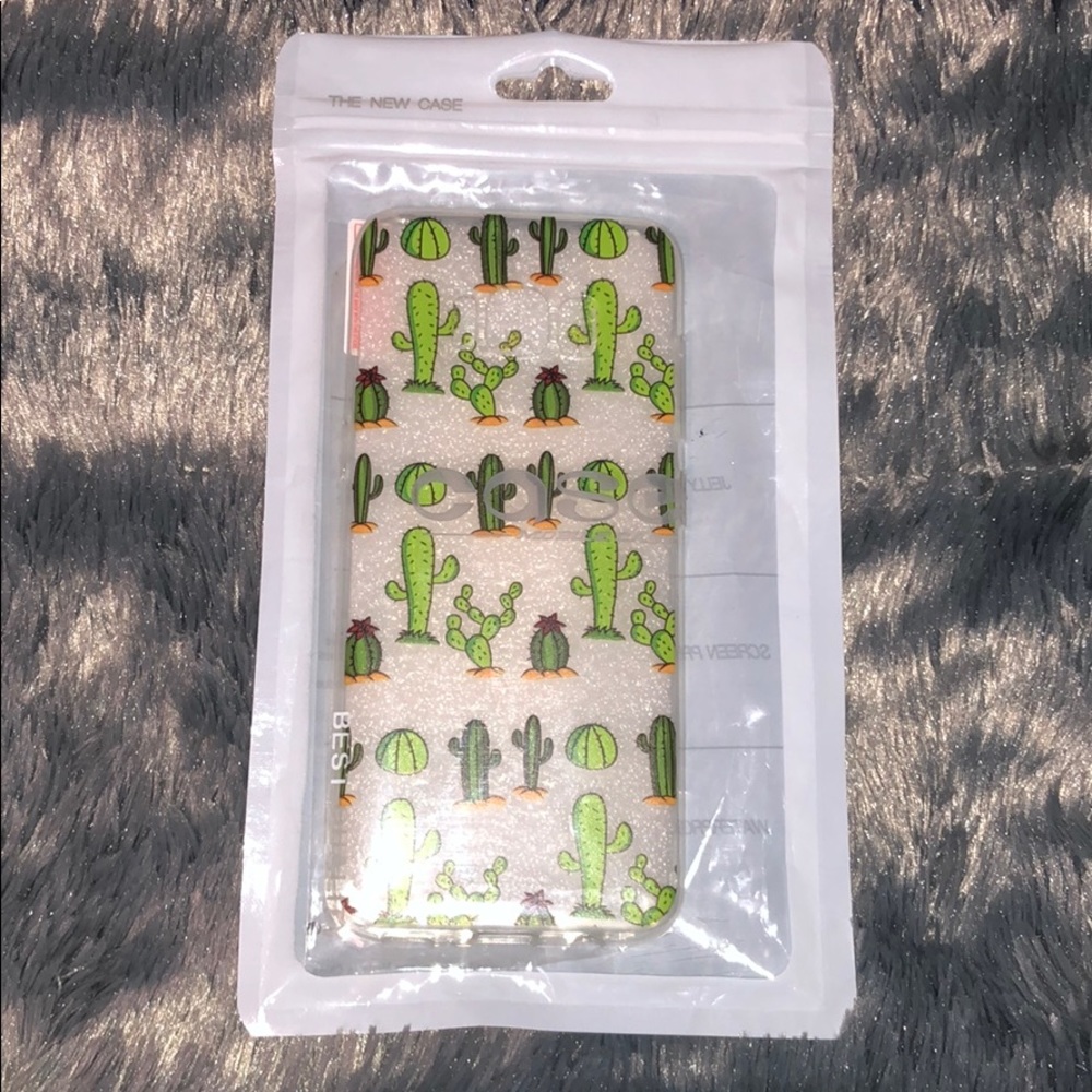 Samsung Galaxy S8 Cactus Clear Silicone Case